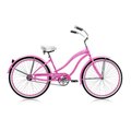 Micargi Micargi ROVER GX-F-PK 26 in. Rover Womens GX Beach Cruiser Bicycle; Pink & Pink Rim ROVER GX-F-PK